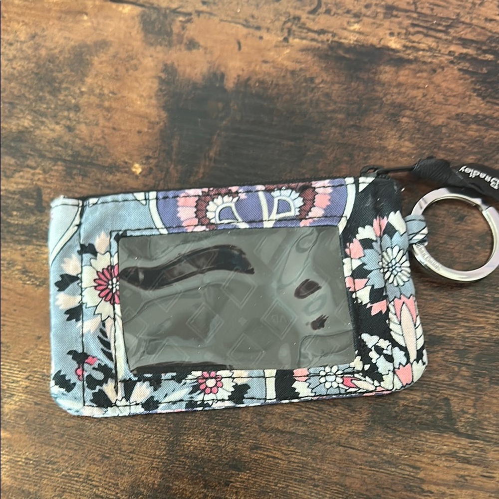 Vera Bradley floral zip ID case